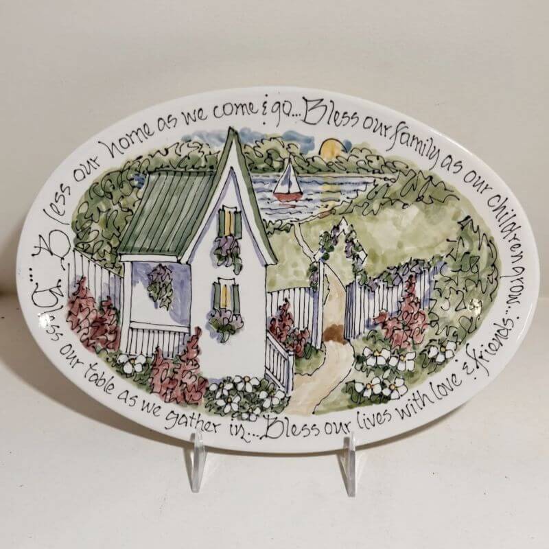 Celebration Pottery Platter - Bless Our Home