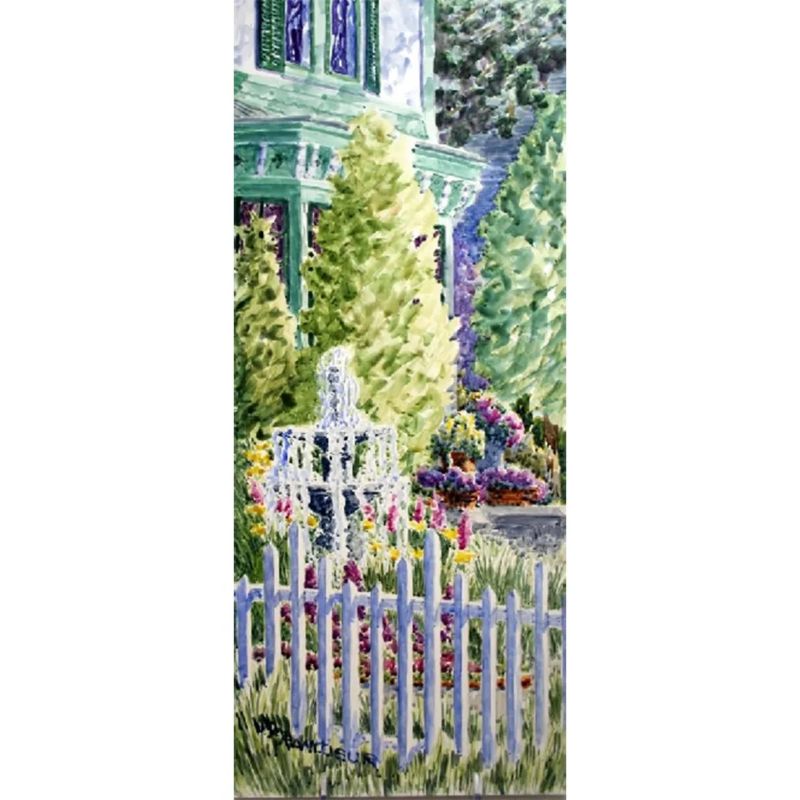 Foy-Munger Fountain – Original Watercolor