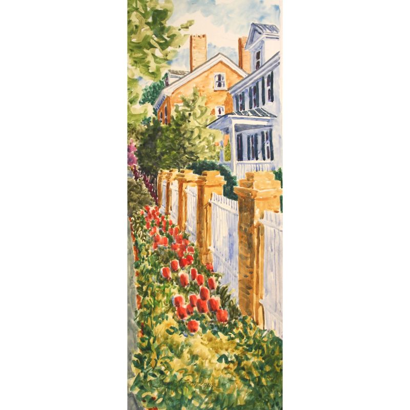 Tulips on Pollock Street, New Bern - Giclée Print