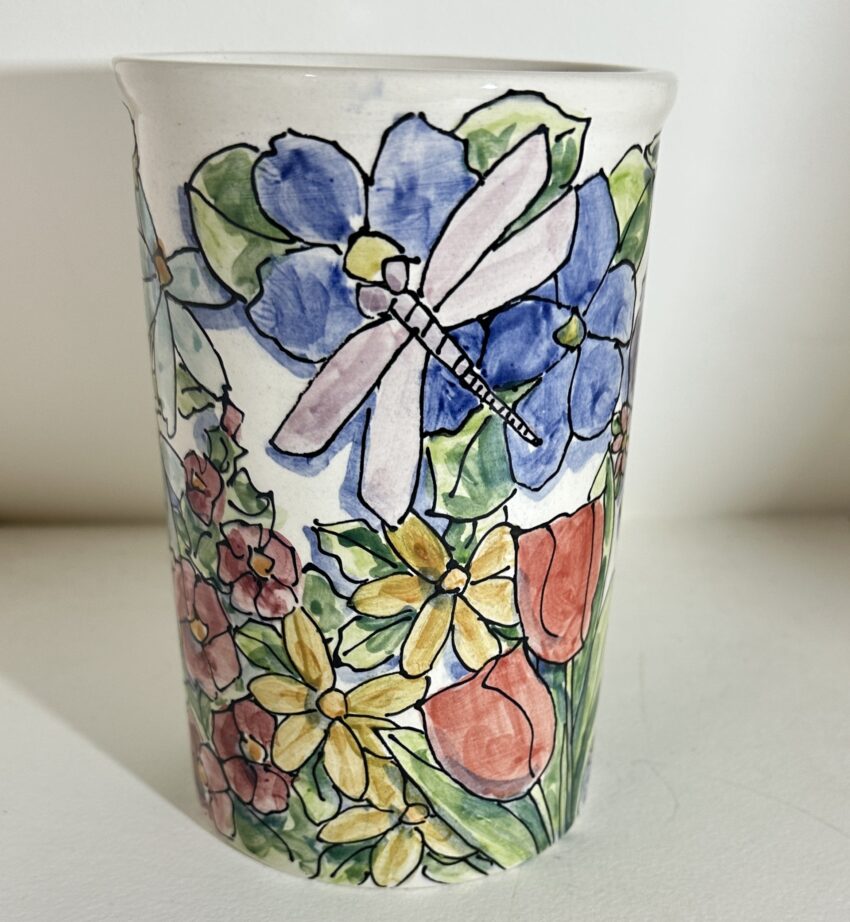 Celebration Pottery Utensil Jar