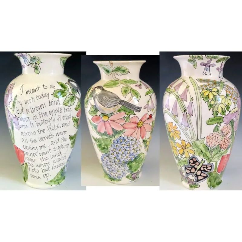 Celebration Pottery Vase - I Meant to Go