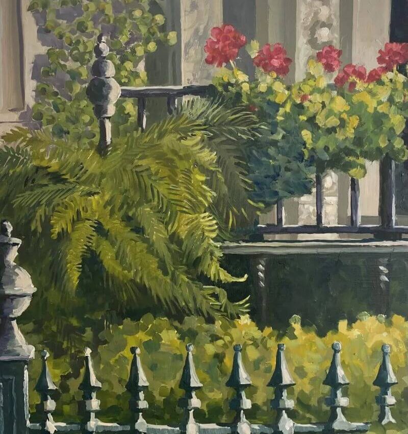 On Savannah Square – Original Oil Painting