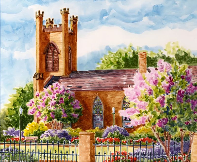 New Bern First Baptist Church - Giclée Print