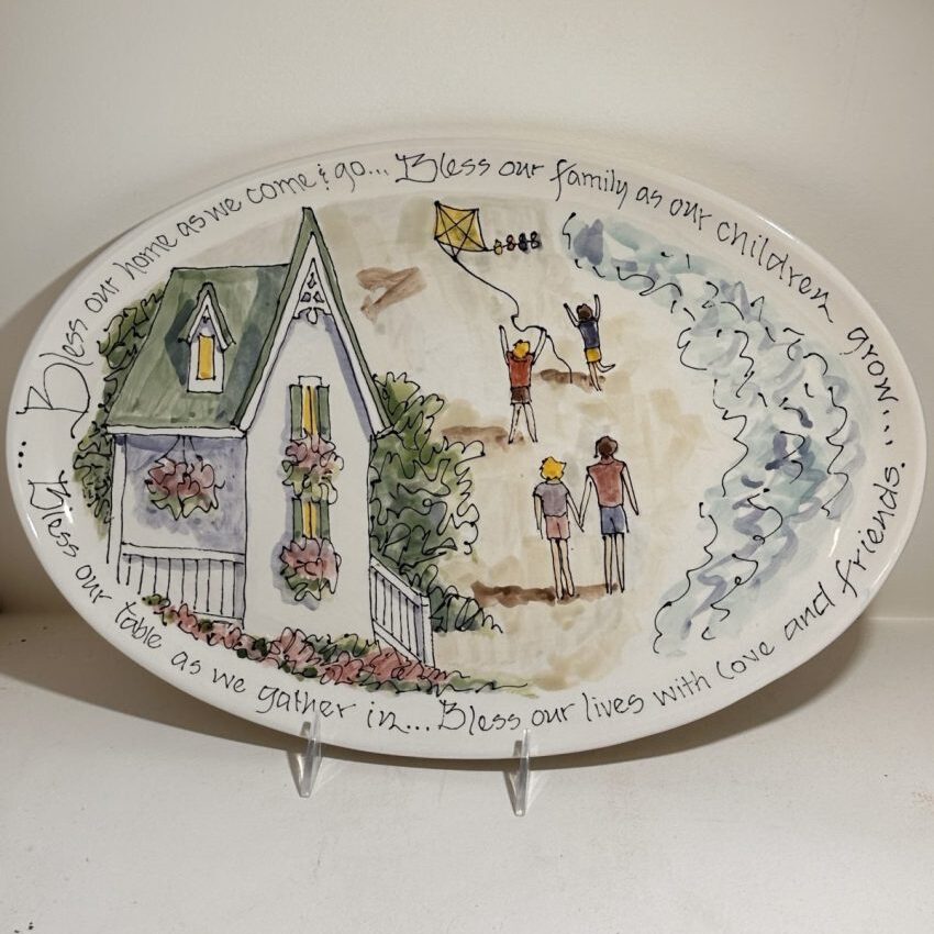 Celebration Pottery Platter Large