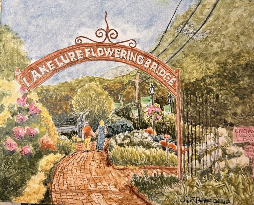 Flowering Bridge Lake Lure NC giclee
