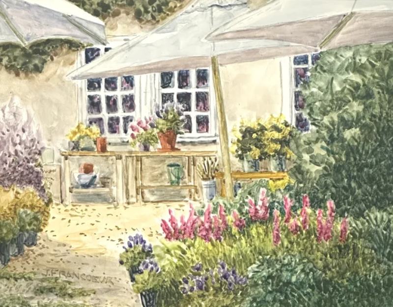 Garden Shop - Original Watercolor